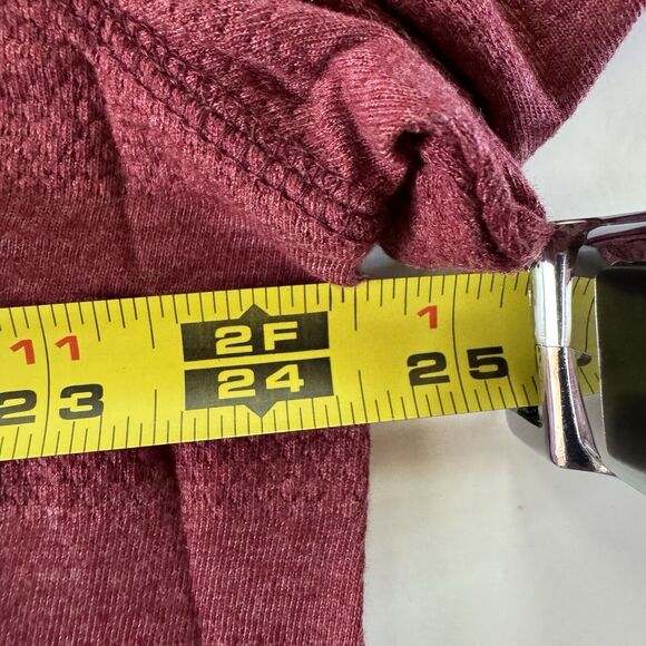 PX Clothing Mens Long Sleeve XXL Henley Waffle Knit Shirt Burgundy NWT - Picture 8 of 13